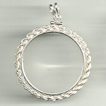 Sterling Silver Rope Bezel
