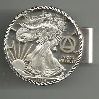 american eagle dollar wit aa logo and money clip