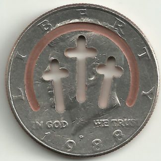 Calvary Tri-Cross Coin