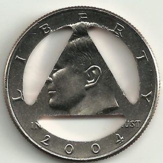 AA's Circle and Triangle - Unity, Service, and Recovery Coin