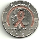 Commemorative Ribbon with Halo Coin